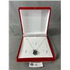 Image 1 : Amethyst & Blue Kyanite Necklace In Jewel Box. Retails $380.00
