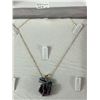Image 2 : Amethyst & Blue Kyanite Necklace In Jewel Box. Retails $380.00
