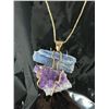 Image 2 : Amethyst & Blue Kyanite Necklace. Retails $189.00