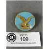 Image 1 : RCAF Air Command Pin Badge Blue Enamel Eagle Crown Maple Leaf