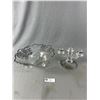 Image 1 : Vintage Silver Overlay Footed Centre Bowl & Candelabra