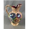 Image 2 : Pretty J. Fryer & Son Tunstall England Jug & Handblown Amethyst Glass Vase Approx 8" Tall