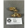 Image 2 : Pretty Vintage Sterling Silver Earrings with Gold Wash