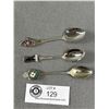 Image 2 : 3 Nickel Silver Collectible Spoons with Enamel Accents