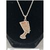 Image 2 : Sterling Silver Egyptian Nephertiti Pendant with Sterling Chain
