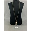 Image 1 : Genuine Blister Pearl & Agate Pendant with Chain
