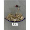Image 1 : Elaborate Rhinestone Collar with Blue Beads Necklace