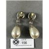 Image 2 : Pair of Large Drop Pearl Earrings