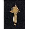 Image 2 : Vintage Enamel on Brass Butterfly Bookmark 1930's