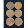 Image 1 : 6 Large Vintage British Copper Earrings