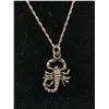 Image 2 : Sterling Silver Scorpion Pendant and Sterling Silver Chain