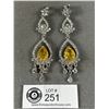 Image 1 : Lovely Long Rhinestone Dangle Earrings