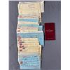 Image 1 : Vintage RBC Savings Book Cover & Assorted Canadian Banks Cancelled Checks, Some w/ Postage Stamps
