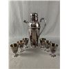 Image 1 : Vintage Primrose Plate E.P. Copper Decanter Set w/ 6 Goblets