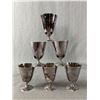 Image 2 : Vintage Primrose Plate E.P. Copper Decanter Set w/ 6 Goblets