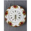 Image 1 : Vintage Royal Albert Old Country Roses Battery Operated Clock. Approx. 10" Diam