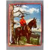 Image 1 : Vintage Hinged 5.5" x 7" Tin w/ RCMP Horse & Rider & "Canadian Mountie On Guard" Riley's Toffee 8.5"