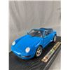 Image 2 : Maisto Die-Cast Metal 1994 Porsche 911 Carrera Cabriolet On Stand