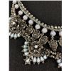 Image 2 : Unusual Metal Two tier Bead & Stones Necklace