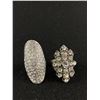 Image 2 : Lot of 3 Rhinestone Rings