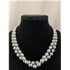 Image 1 : Double Strand Vintage Grey Pearl Necklace