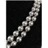 Image 2 : Double Strand Vintage Grey Pearl Necklace