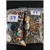 Image 2 : 2 Bags of Costume Jewelry &  Parts