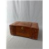 Image 1 : Vintage Carved Asian Jewelry Box w/Mirror, Drawer & Multiple Compartments. Contents Of Assorted Jewe