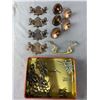Image 1 : Tin Of Vintage Drawer Pulls & Pin Rings