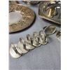 Image 3 : Assorted Metal Serving Ware Including Napkin Holders, Platters & More