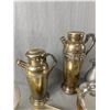Image 5 : Assorted Metal Serving Ware Including Napkin Holders, Platters & More