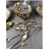 Image 6 : Assorted Metal Serving Ware Including Napkin Holders, Platters & More