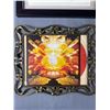 Image 2 : Lot Of Asian Décor, Ornate 11" x 13" Picture Frame  & Metal 16" x 12" Platter (missing 1 handle)