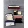 Image 3 : Lot Of Assorted Empty Jewel Boxes & Acrylic Velvet Lined Ring Boxes