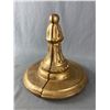 Image 1 : 2 Vintage Gold Coloured Wood Wall Sconce Shelves. Approx. 12" x 12"