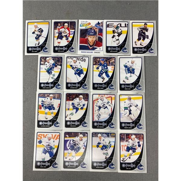 Lot Of 17 - 2010-11 OPC Canucks Cards. Mint