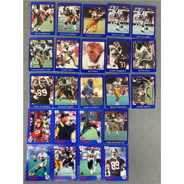 1990's Lot Of CFL Player Cards
