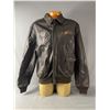 Image 1 : Vintage Size 44 US Army Air Force Brown Leather Bomber Jacket w/ Patches