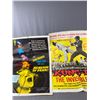 Image 1 : 2 Vintage 40.5" x 27" Movie Lobby Posters - Scream Of Fear & Kung-Fu: The Invisible Fist
