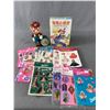 Image 1 : Assortment Of Barbie Stickers, Mario Clock & Pokémon Japanese Disc Sets