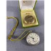 Image 1 : 2 Vintage Pocket Watches - Westclox Pocket Big Ben & 17 Jewels Swiss Made Voltaire w/ Hunting Theme