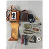 Image 1 : Vintage Canadian Kodak Co. Brownie Reflex Camera, Assorted Pocket Knives, NFR Heston Belt Buckle & M
