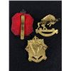 Image 2 : 3 Vintage Military Cap Badges - 14th Canadian Hussars, Irish Regiment Of Canada & King's Royal Rifle