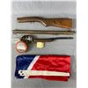 Image 1 : Confederate Flag & Complete Parts For A .22 Rifle
