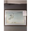 Image 1 : 1992 Robert Bateman -"Cries Of Courtship - Red Crowned Crand" . Artist Proof Signed & Numbered. 24.5