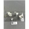Image 1 : 2 - 3D Grid Clear Quartz & Pyrite. Retail $250.00 Each