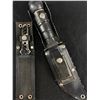 Image 1 : 12" Stainless Steel Taiwan Survival Knife w/ Sharpening Stone & Throwing Knife.