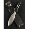 Image 2 : 12" Stainless Steel Taiwan Survival Knife w/ Sharpening Stone & Throwing Knife.