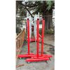 Image 3 : 3 METAL 76"W X 56"H MOBILE ADJUSTABLE INDUSTRIAL CORD RACKING SYSTEMS
