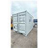 Image 2 : GREY 12' 10,120 MAX CAPACITY INDUSTRIAL TRANSPORT CONTAINER WITH SIDE MAN